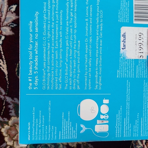 Sephora Makeup Glo Brilliant Teeth Whitening Device Kit New Pink